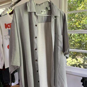 Vintage 100% Silk Hawaiian Style Party Shirt